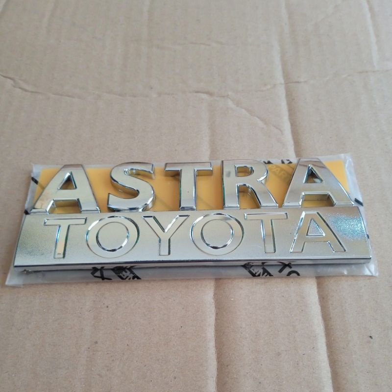 Jual emblem astra toyota agya logo belakang astra toyota agya original ...