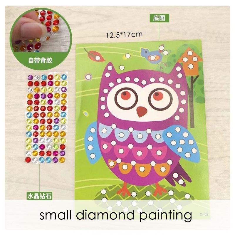 Jual Mainan Ketrampilan DIY Menempel Diamond Sticker SMALL | Shopee ...