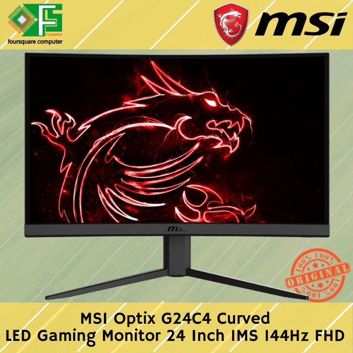 MSI Optix G24C4 カーブ型モニター 24インチ　144 hz MSI ゲーミングモニター Optix G24C4