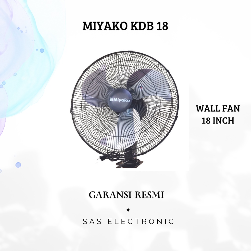 Jual KIPAS ANGIN DINDING TEMBOK MIYAKO KDB18 WALL FAN 18 INCH KDB 18 ...