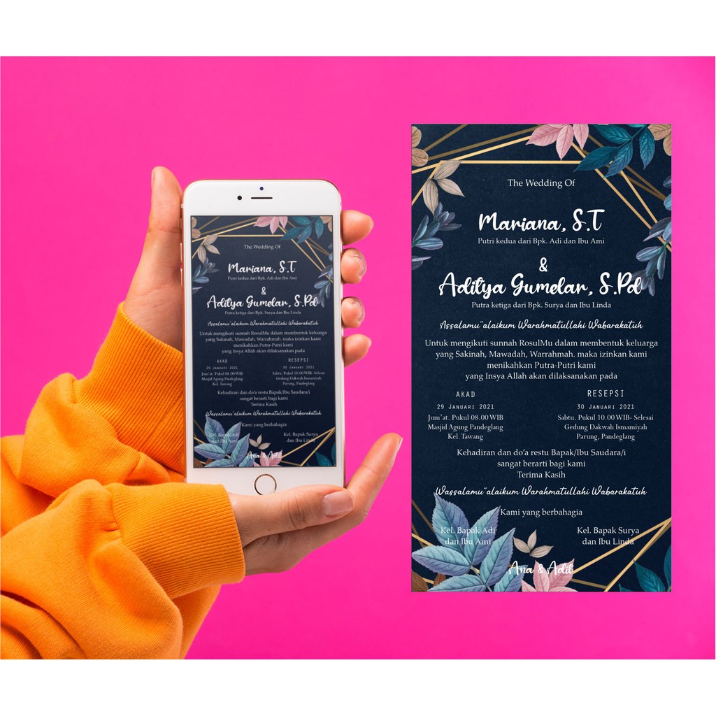 Jual undangan online undangan digital undangan sosmed e-invitation