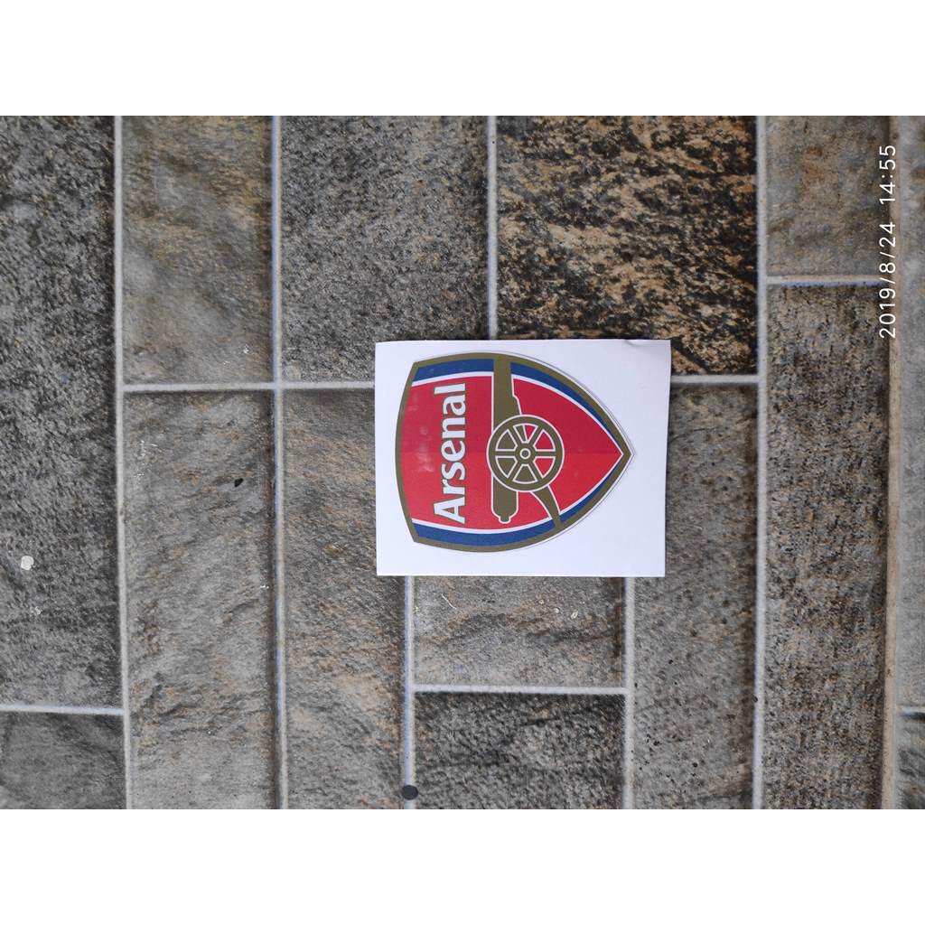 Jual Stiker Logo Klub Bola Arsenal Sticker Casing HP Motor Helm Laptop ...
