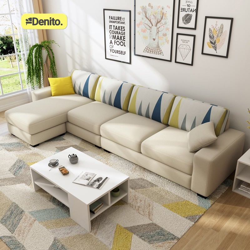 Jual Sofa Letter L 4 Seater Minimalis Empuk | Shopee Indonesia