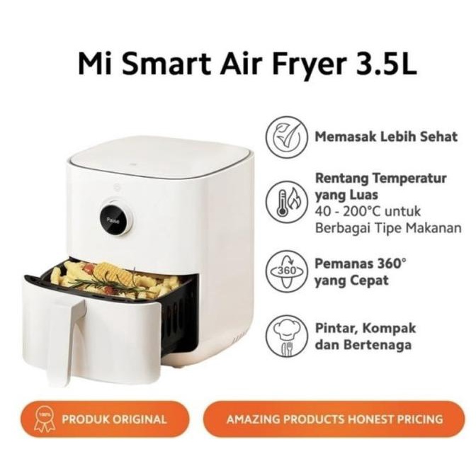 Jual Xiaomi Mi Smart Air Fryer Mesin Goreng Tanpa Minyak 3.5L Maf01 ...