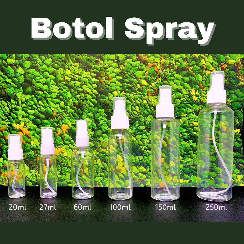 Jual Botol Spray Bening (berbagai ukuran) | Shopee Indonesia