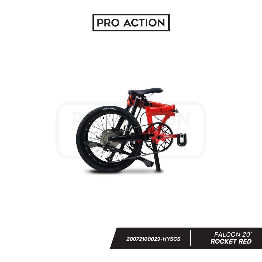 Jual Pro Action - Falcon Folding Bike 10 Speed 20 Inch - Rocket Red ...
