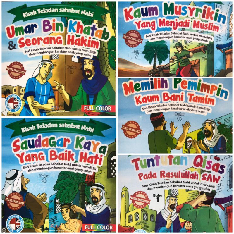 Jual Paket Isi 5 - Buku Buku Cerita Seri Kisah Teladan Sahabat Nabi ...