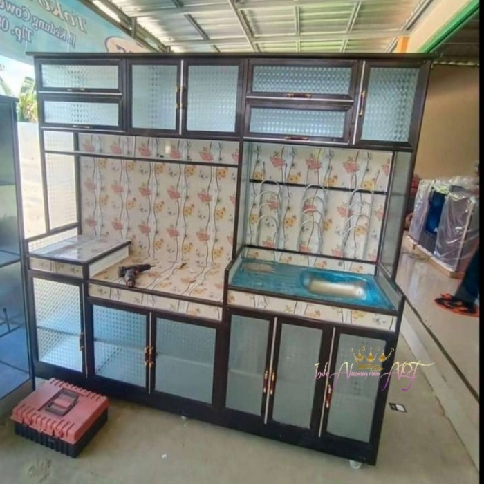Jual Rak Piring Wastafel Kitchen Set Dapur Sehat Mebel Alumunium ...