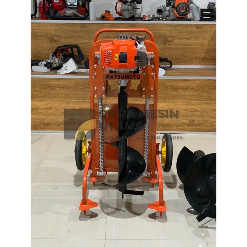 Jual Mesin Bor Tanah Earth Auger Matsumoto MED 680 WF Termasuk Rangka ...