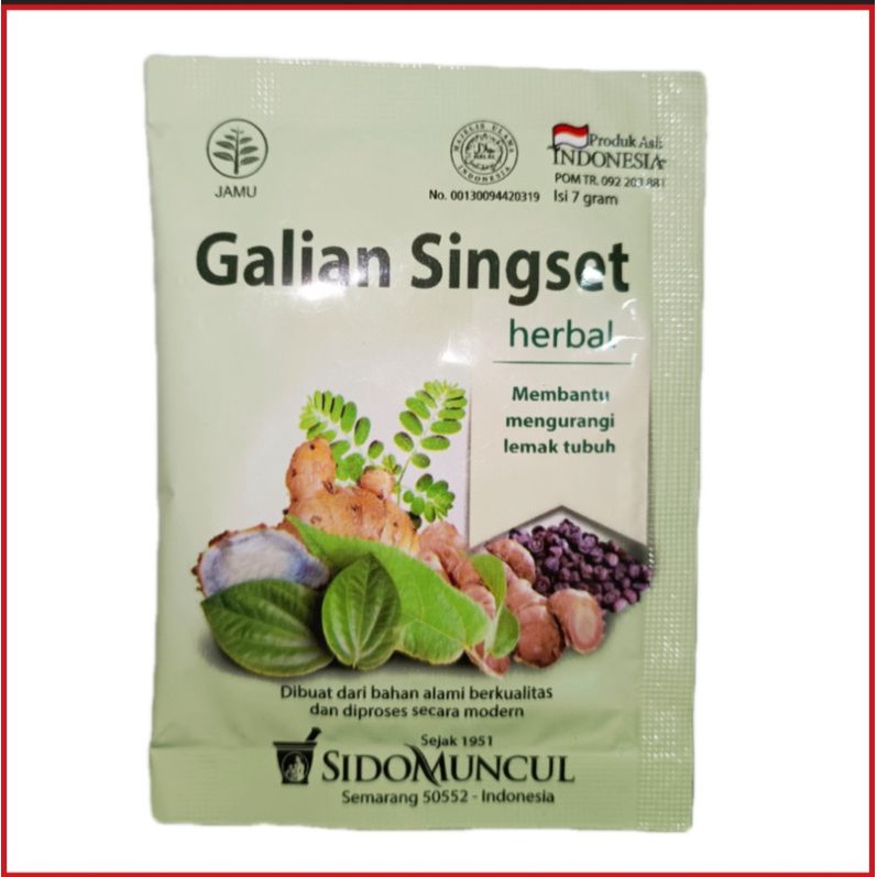 Jual Jamu Galian Sinset Sidomuncul Isi 10 Sachet Shopee Indonesia