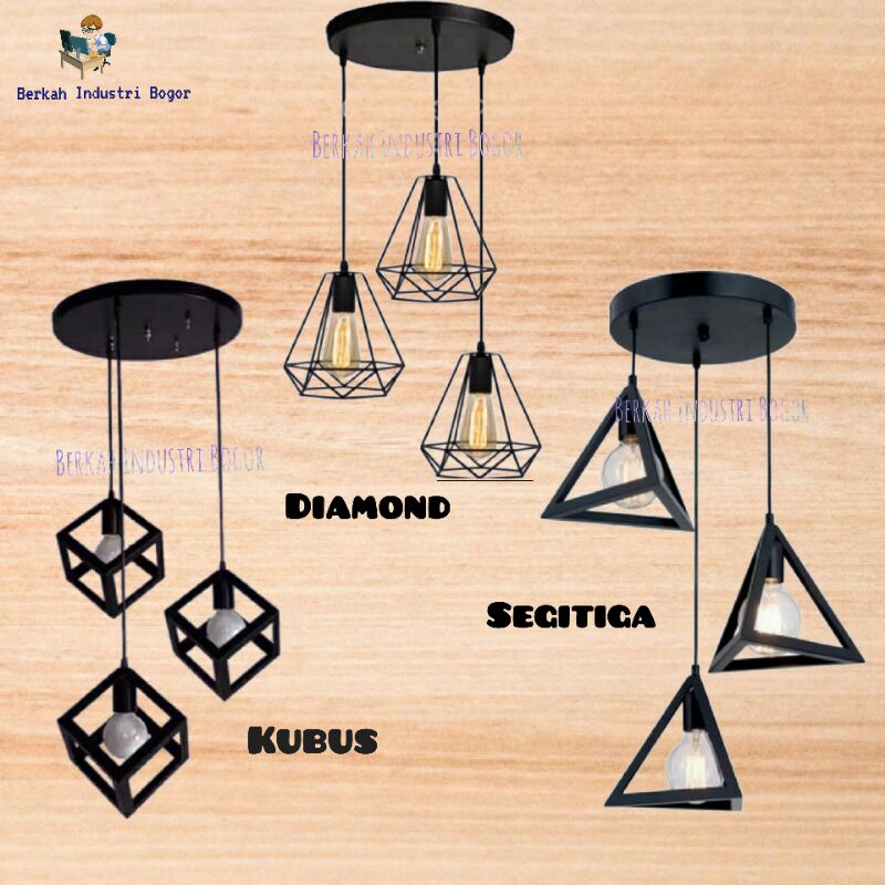 Jual Lampu Gantung Minimalis 3 Cabang | Shopee Indonesia