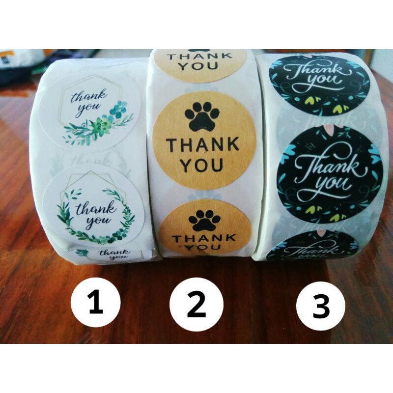 Jual Stiker Label Thank You Roll Diameter Inchi Sticker Segel