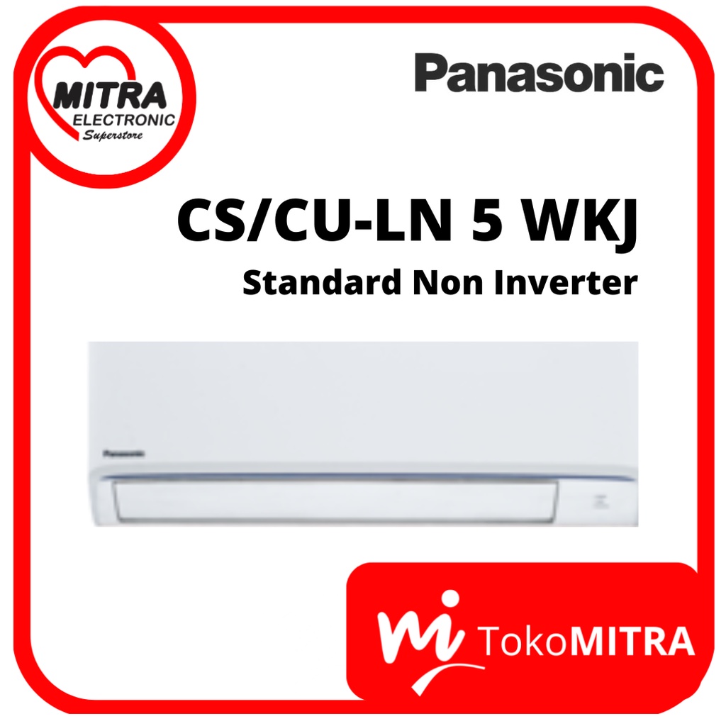 Jual AC SPLIT 1/2 PK PANASONIC CS-CU LN 5 WKJ (In/Out) 390 Watt ...