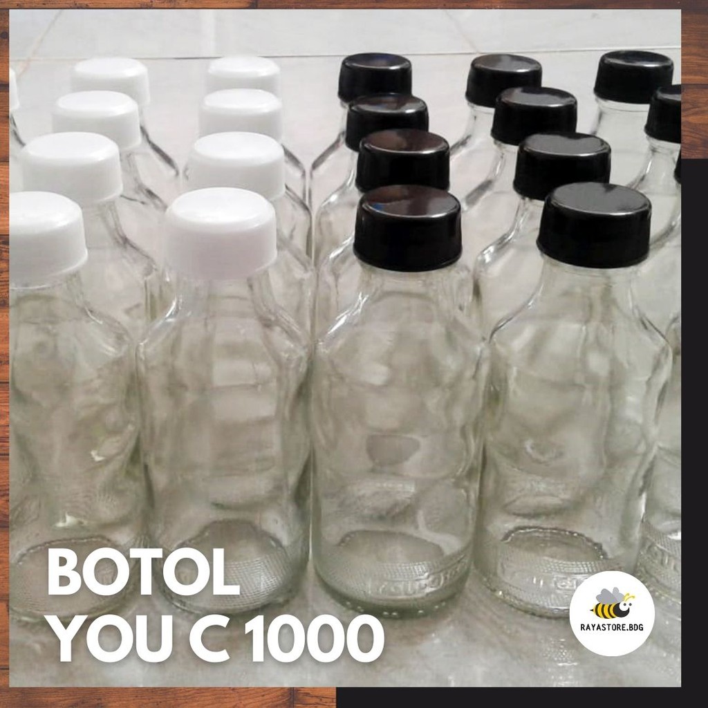Jual Botol Kaca YOU C-1000 - 140 ml (sudah beserta tutup plastik ...