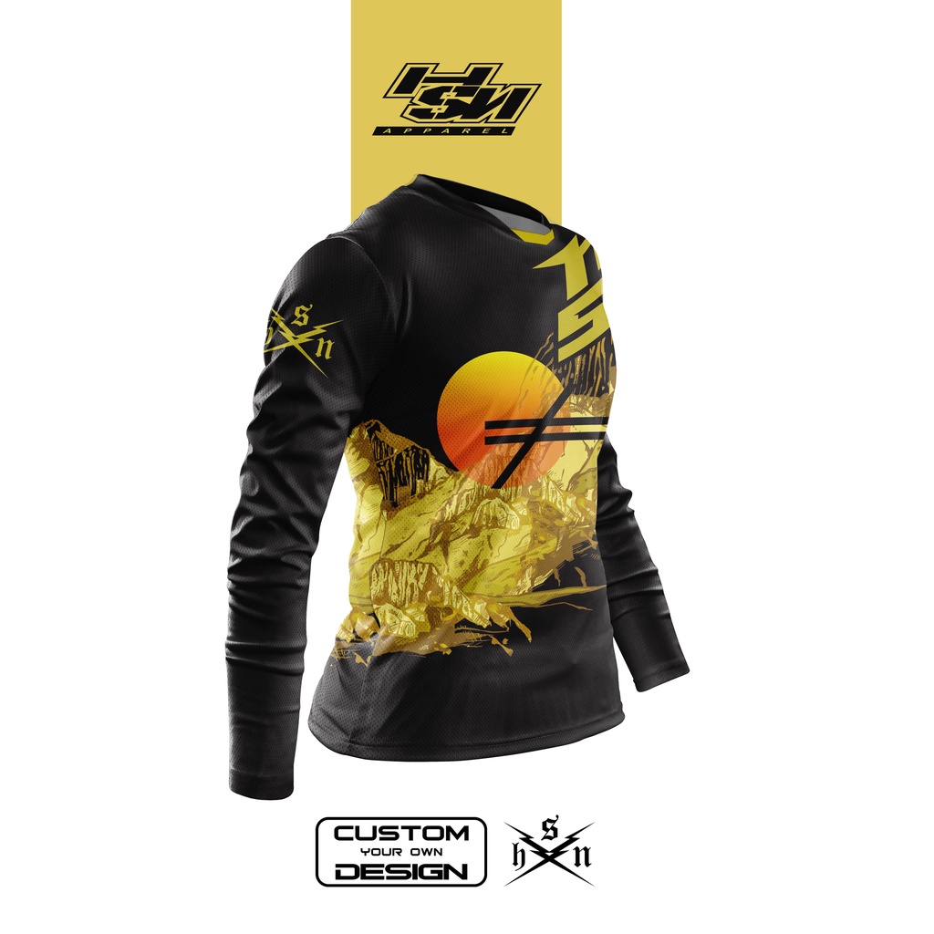 Jual Jersey downhill custom HSN STRIKE 007 BISA GANTI LOGO , NAMA DLL