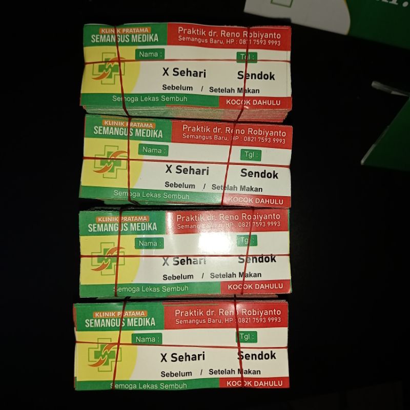 Jual Sticker Label Obat Etiket | Shopee Indonesia