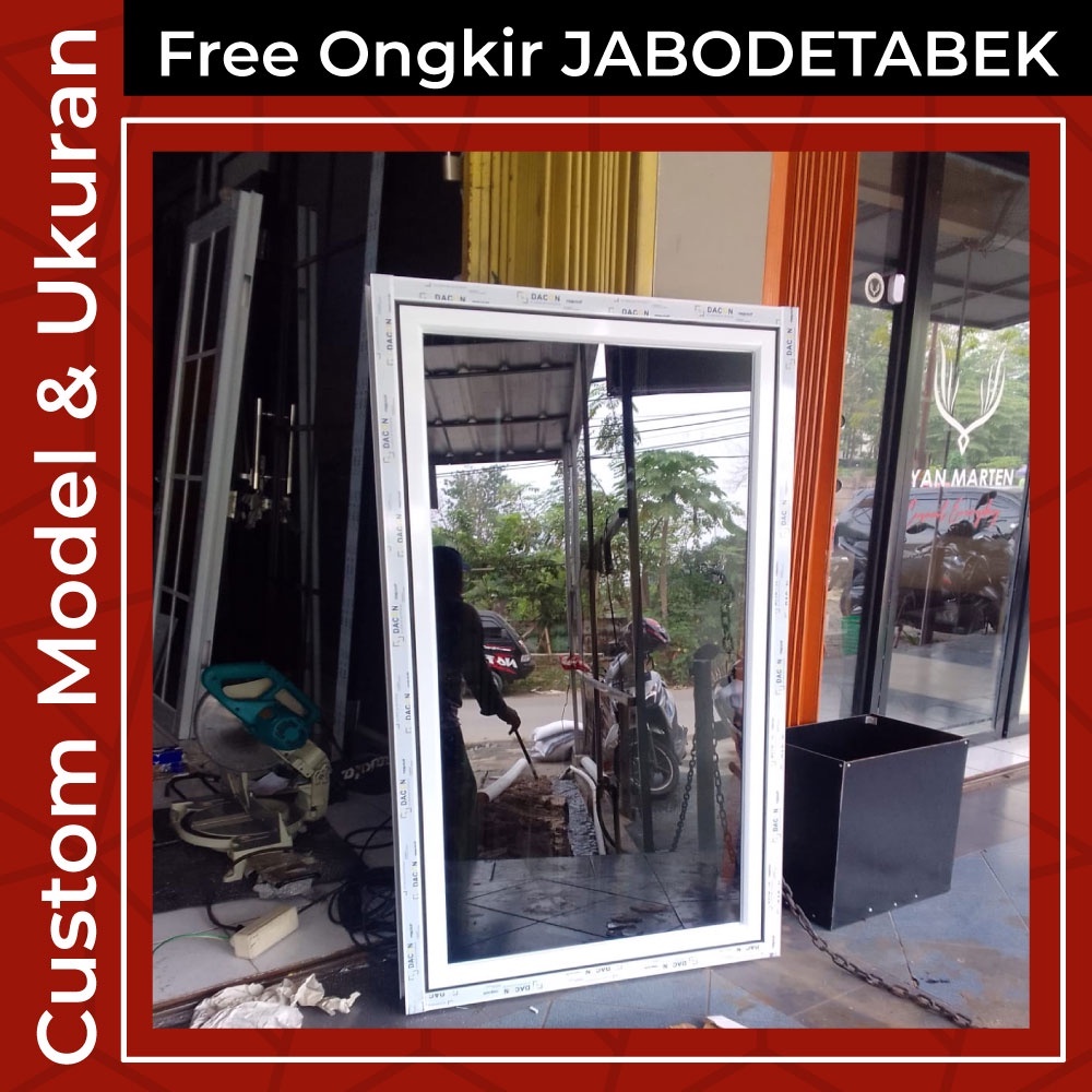 Jual JENDELA ALUMINIUM MODEL SWING UK L60 X T40-100CM CUSTOM UKURAN ...