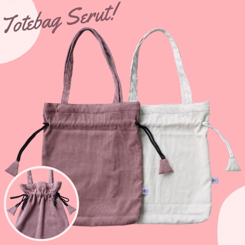 Tote bag serut sale