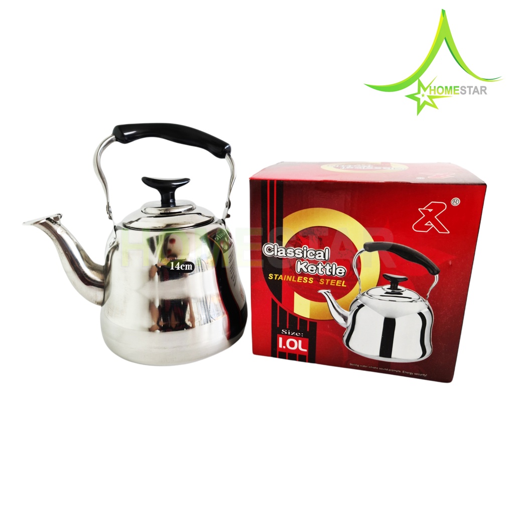 Jual Kettle Classic Stainless Steel / Teko Unik Stainless 14 CM / 1 ...