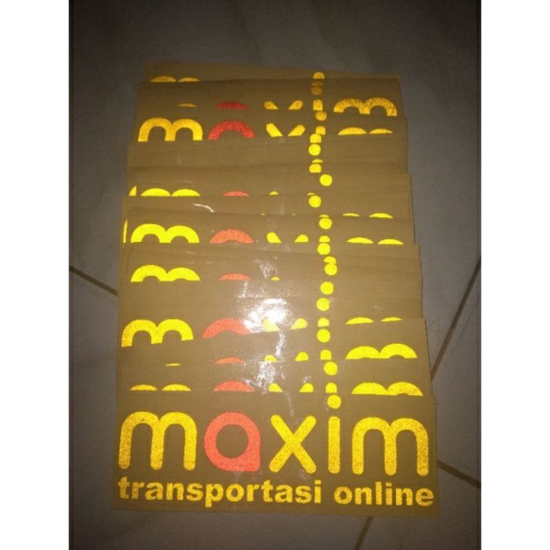 Jual sticker Maxim 5pcs | Shopee Indonesia