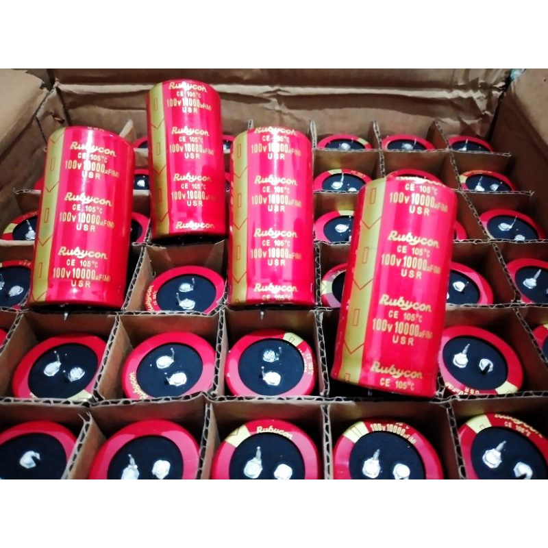 Jual Elco rubycon merah usr 10000uf 100v japan, elco 10000uf 100v (KODE ...