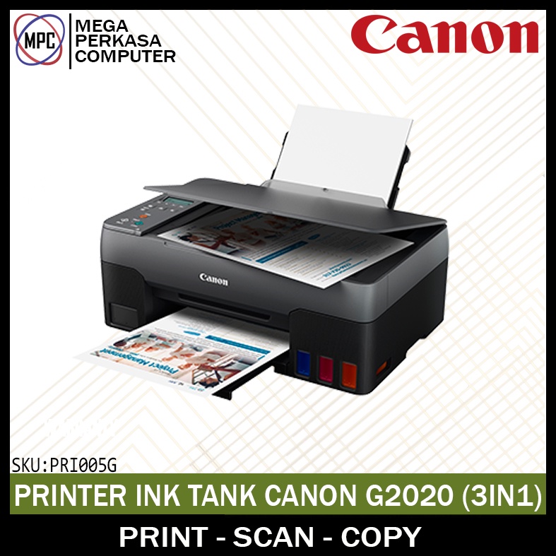 Jual Canon Inkjet Printer PIXMA G2020 3IN1 ( Print, Scan, Copy ...
