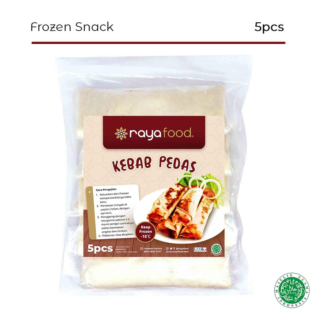 Jual Kebab Sapi Mini Keju Pedas isi 5pcs Rayafood Frozen Food | Shopee ...