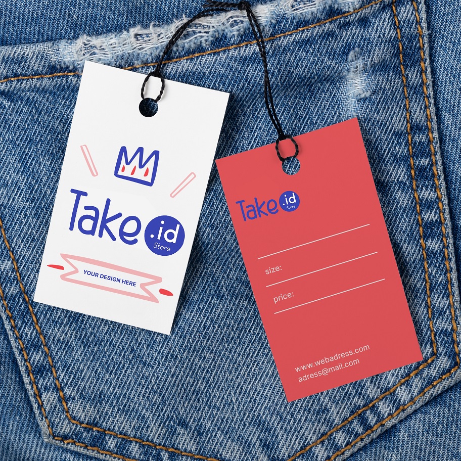 Jual Label TAG / HANGTAG/ Label Produk Custom ( 2 SISI) | FREE DESIGN ...