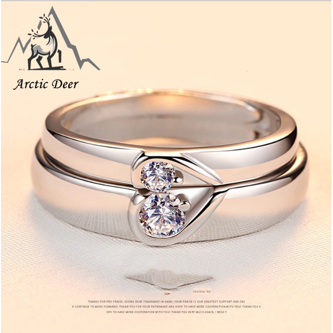 Jual Cincin couple-happiness cincin pasangan cincin titanium Original ...