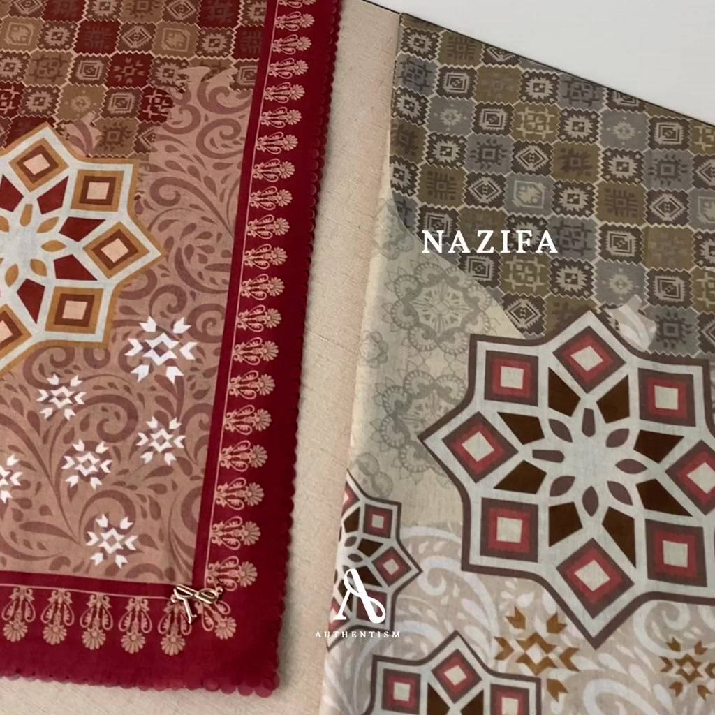 Jual AUTHENTISM ID | Qaseema Series - Kerudung Segi Empat Motif Voal ...
