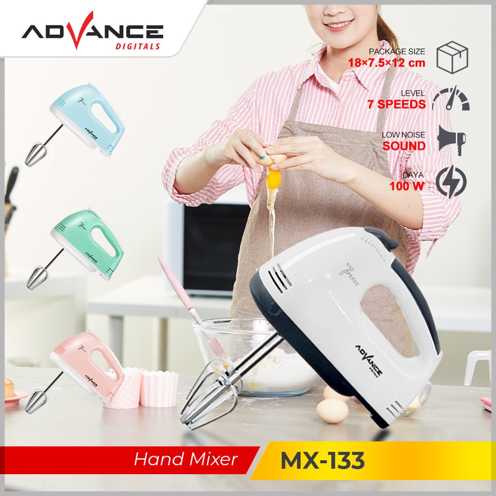 Jual Advance Hand Mixer Mx133 Alat Pengocok Telor Pengaduk Adonan