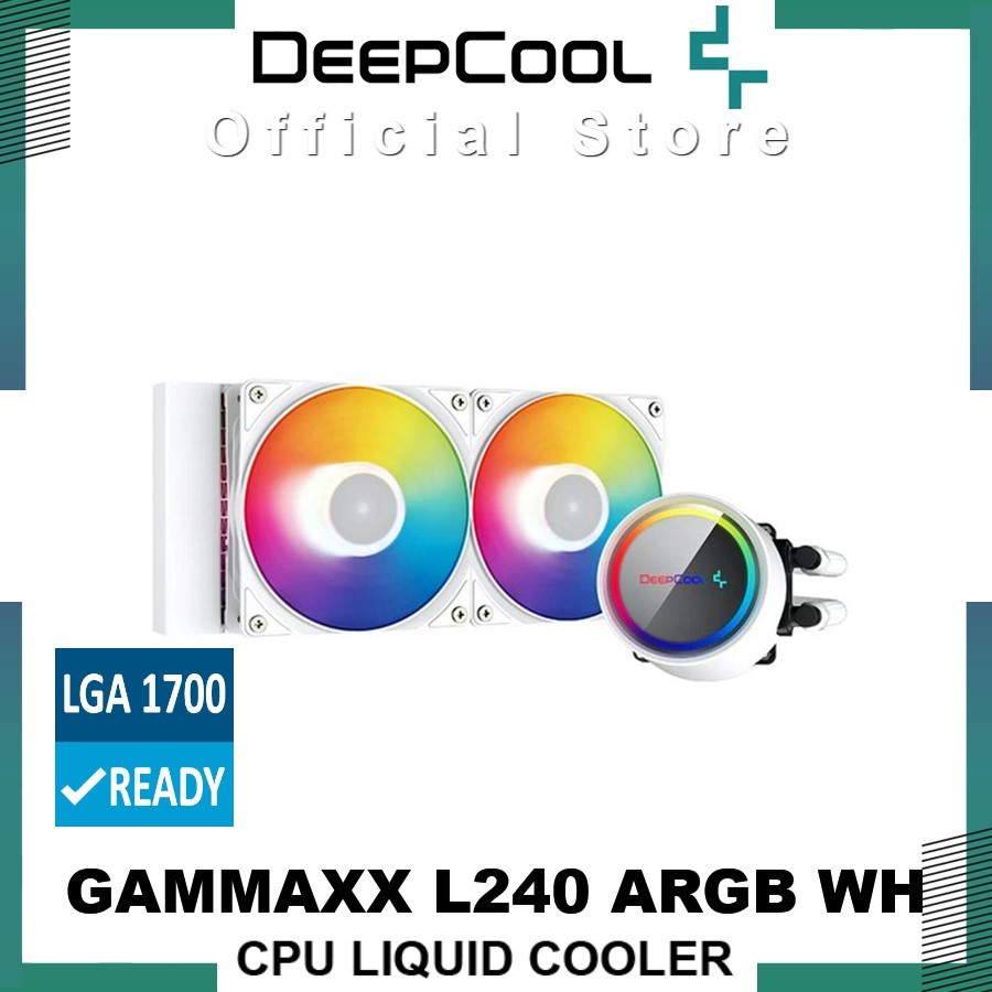 Jual Deepcool Gammaxx L240 White A-RGB Liquid Cooler | Shopee Indonesia