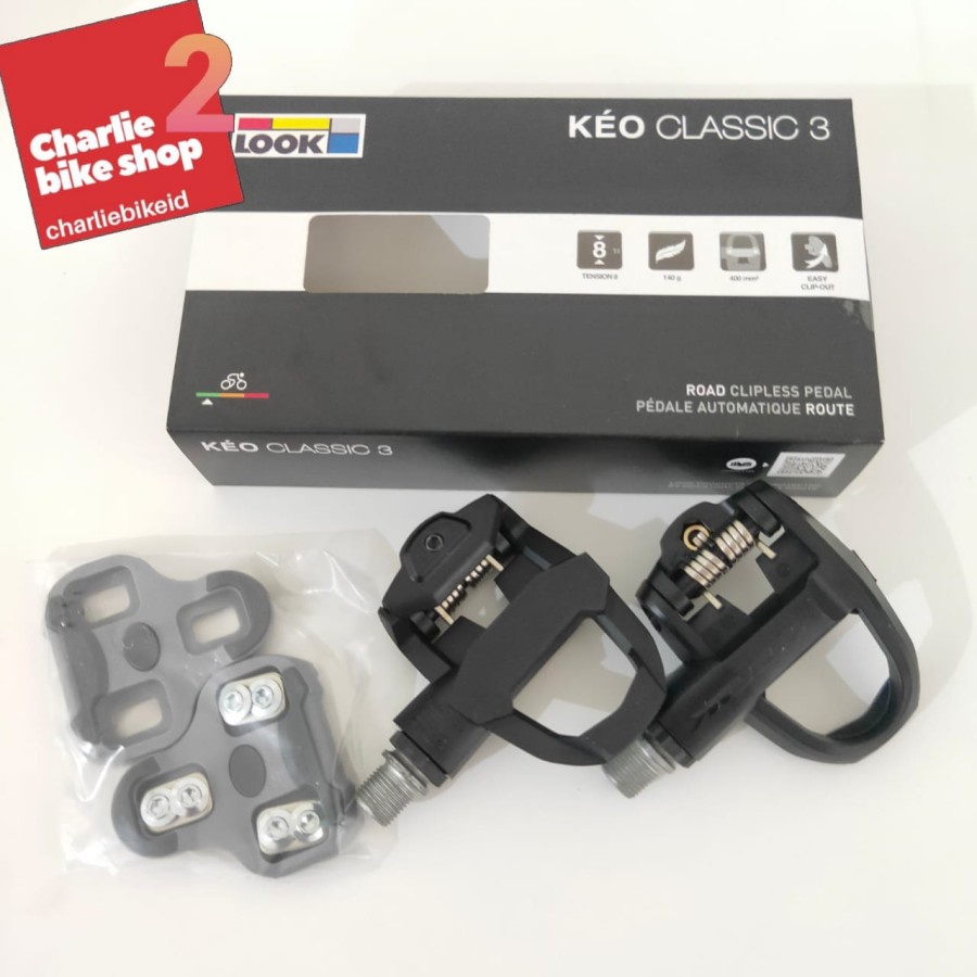Jual Pedal Sepeda LOOK Keo Classic 3 Black Red White - Pedal Cleat with ...