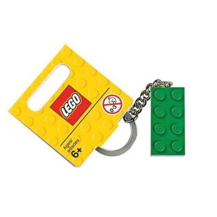 Jual LEGO BRICK KEYCHAIN 2X4 DARK GREEN