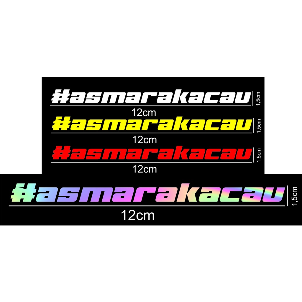 Jual STIKER ASMARA KACAU,STIKER KATA KATA ASMARAKACAU/STIKER VIRAL ...