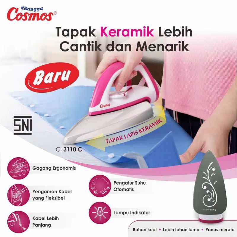 Jual Cosmos Setrika Listrik Ci C Tapak Keramik Shopee Indonesia