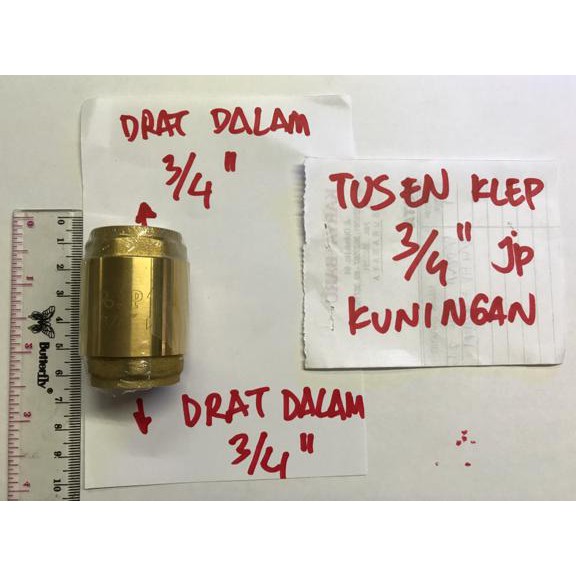 Jual New Produk Tusen Klep Inch Dim Kuningan Brass Jp Sambungan Pipa Spesial Harga Shopee