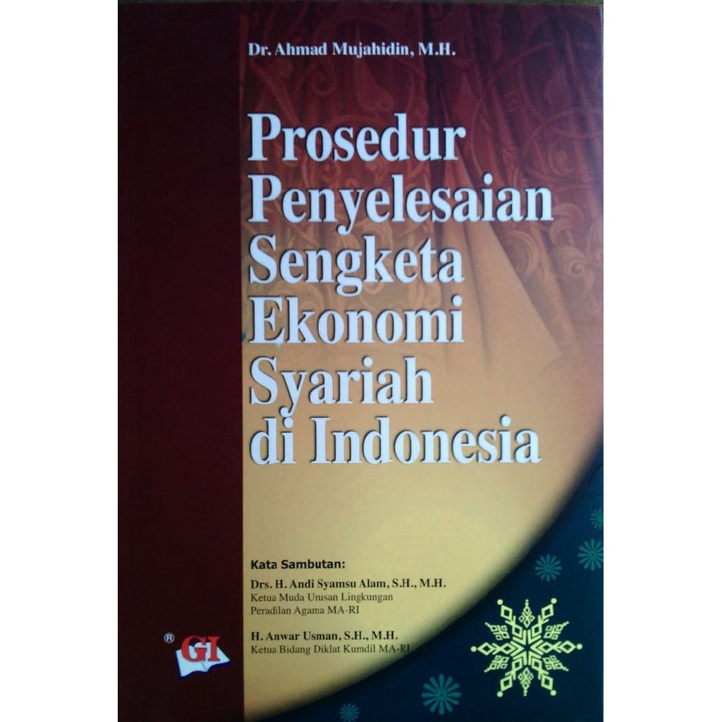 Jual Prosedur Penyelesaian Sengketa Ekonomi Syariah Di Indonesia