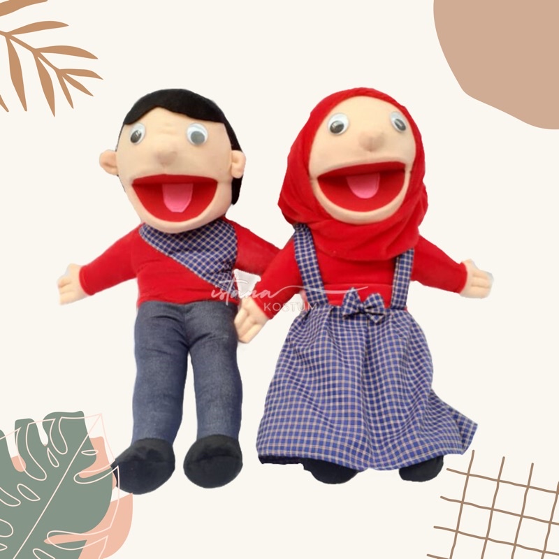 Jual Boneka Tangan Muppet Couple Cowok Cewek 50cm | Edukasi Mainan Anak ...