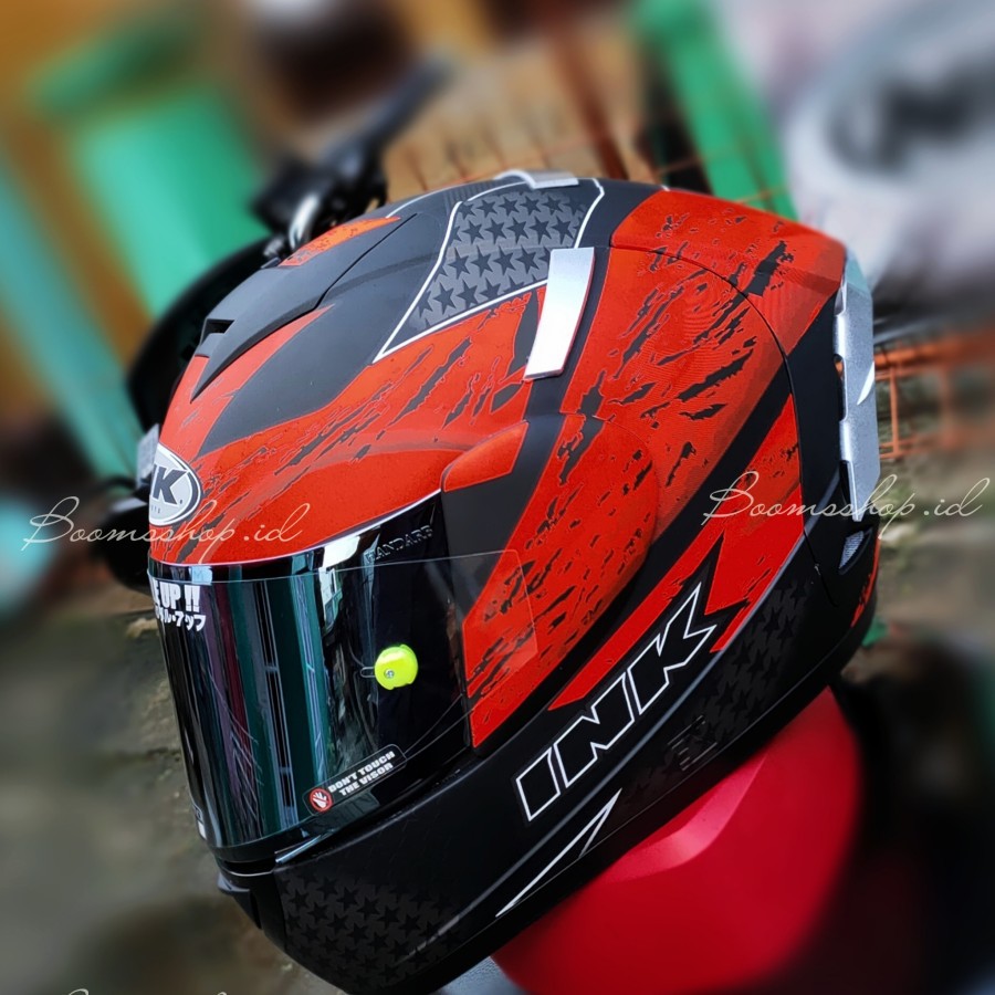 Jual Helm Ink Cl Max Seri Red Paket Ganteng Shopee Indonesia