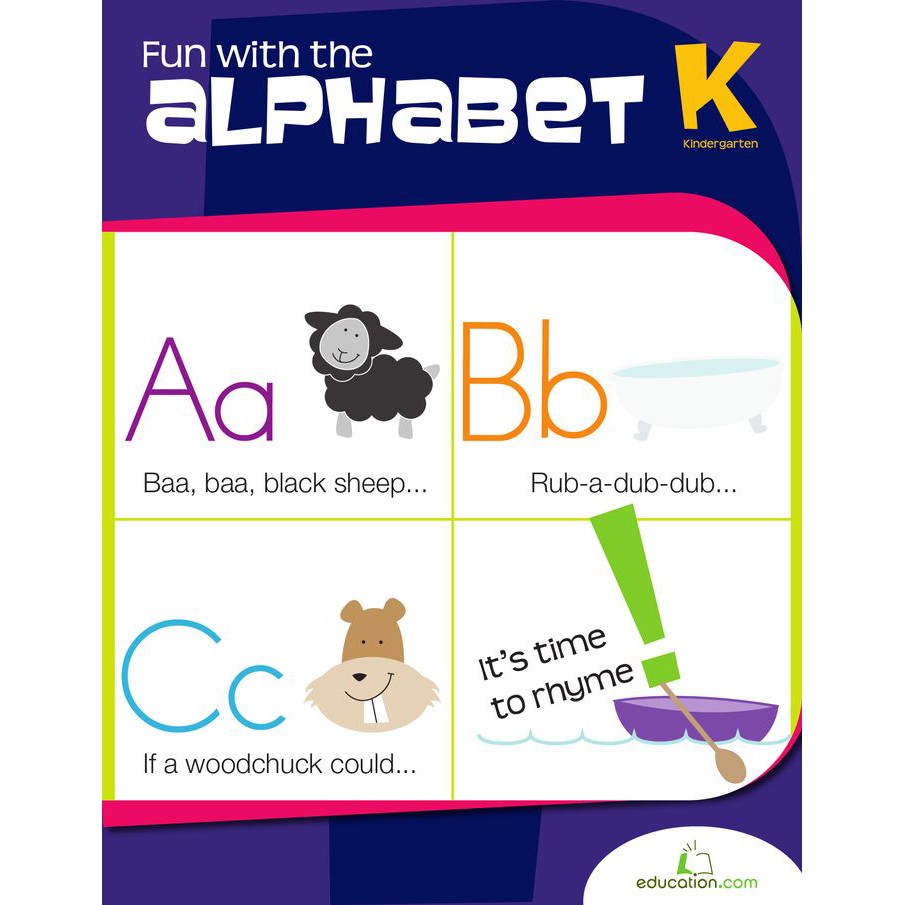 Jual Fun Alphabet Buku Aktivitas Anak Menulis Gambar Huruf Mewarnai TK