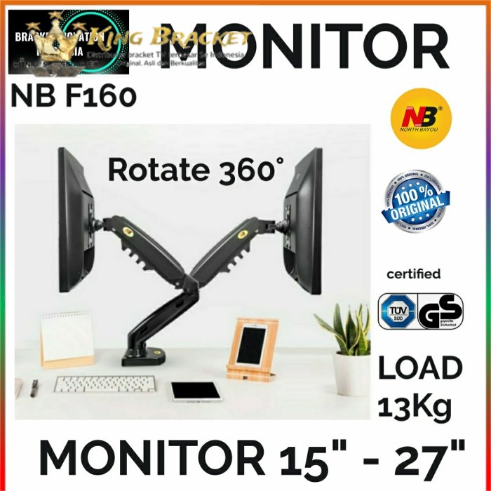 Jual Bracket Monitor Bracket Dual Monitor Bracket Monitor 2 Led Display ...