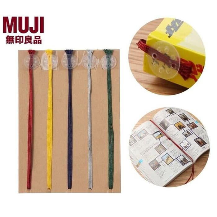 Jual Muji Bookmark Seal - Tali pita pembatas halaman pada buku | Shopee ...