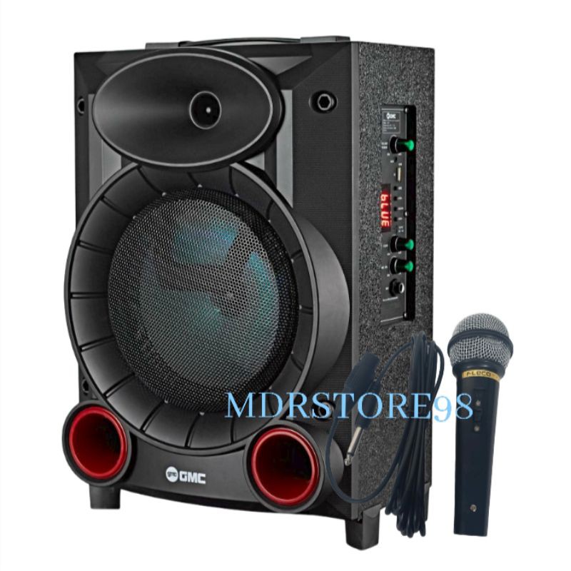 Jual Speaker Aktif Portable Gmc 897f 8 Inch Bluetooth Karaoke Extra