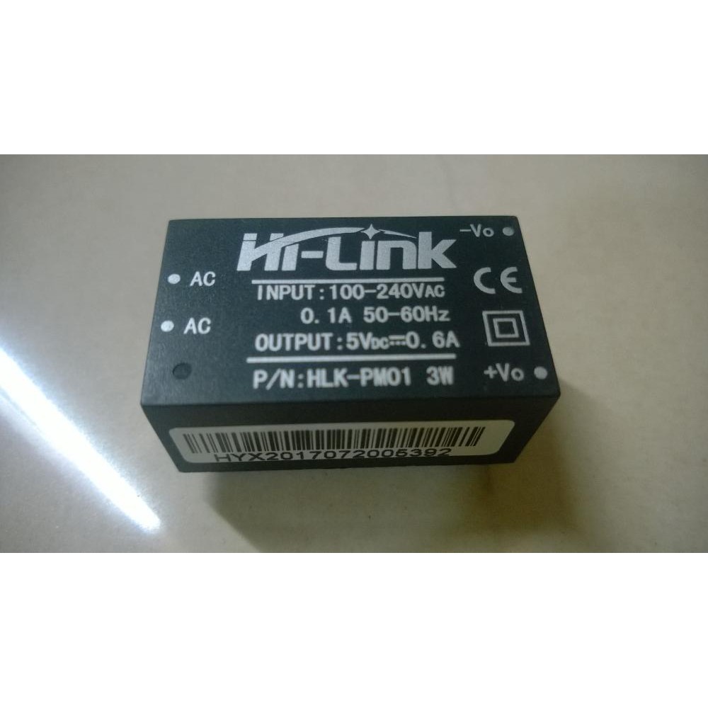 Jual HLK-PM01 220V to 5V/3W Step Down Buck Isolated Power Supply Module ...