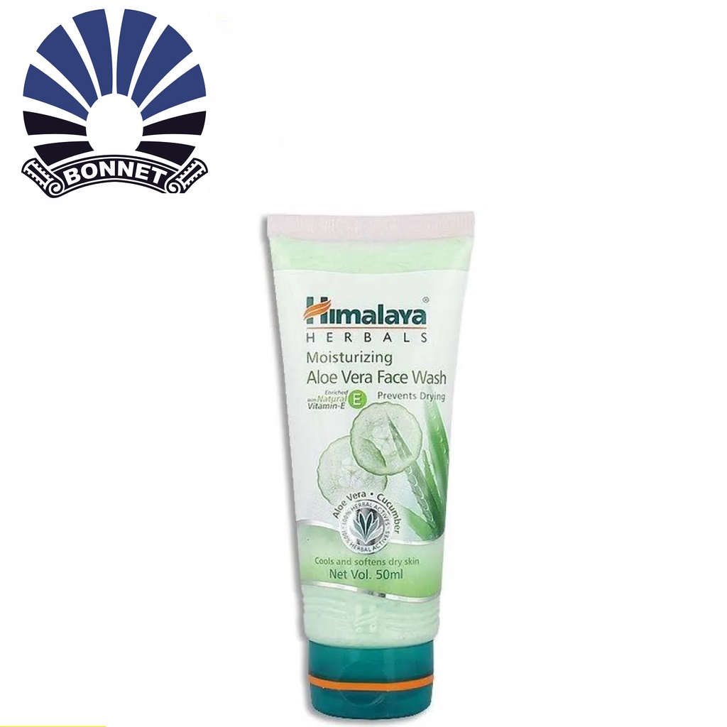 Jual Himalaya Herbals Moisturizing Aloe Vera Face Wash 50ml | Shopee ...