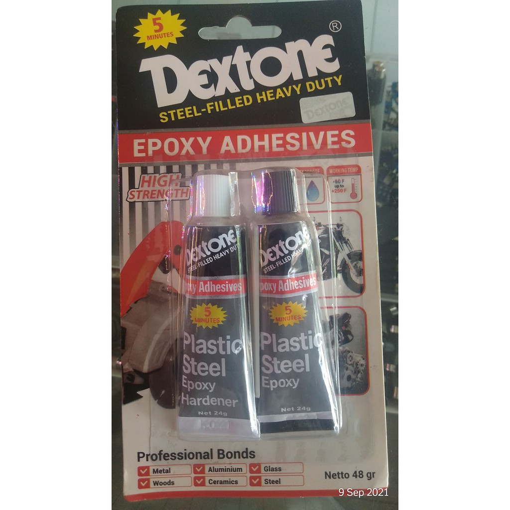 Jual Plastic Steel Dextone 48gr Epoxy Adhesive Lem besi plastik steel 48 gr Shopee Indonesia