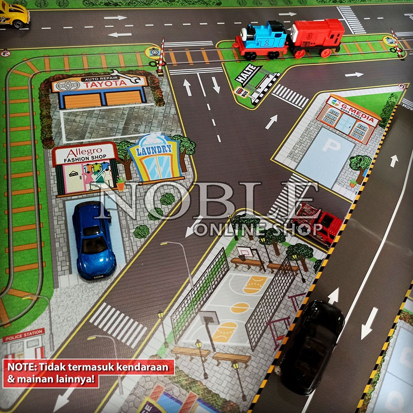 Jual Noble 1X1 Meter Beach Mainan Gelar Lantai Miniatur Paket Bundling ...