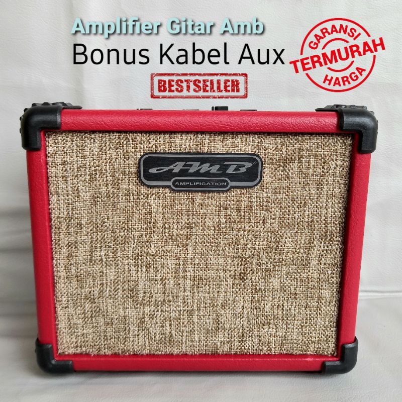 Jual Ampli Gitar Amb 5 Inc Dua Input Mini Distorsi Bisa Untuk Karaoke ...