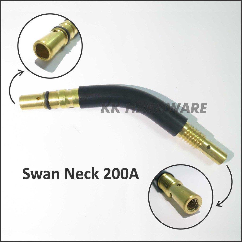 Jual Swan Neck Mig Torch A Type Panasonic Untuk Stang Mig Welding Co Torch Gmaw Fcaw Swanneck